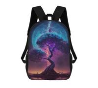 sinyumoney Space Fantasy Landscape Rucksack Lightweight Casual Daypack School Backpacks- Perfect for Travel, Work And Daily Use 17inch