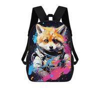 sinyumoney Space Fox Adventure -1 Backpack School Bag Work Laptop Backpack Rucksack Bag for Boys/Girls/Teenagers 17inch