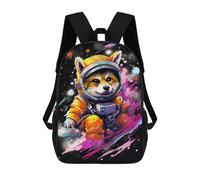 sinyumoney Space Fox Adventure-5 School Bags Lightweight Schoolbag Dayback Bookbag College for Boys/Girls/Teenagers 17inch