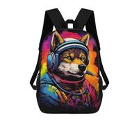 sinyumoney Space Fox Adventure Gear Backpack School Computer Rucksack for School/Work/Travel- Perfect for Travel, Work And Daily Use 17inch