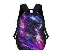 sinyumoney Space Helmet Art Print -1 School Bags School Secondary High School College Backpack Travel for Boys/Girls/Teenagers 17inch