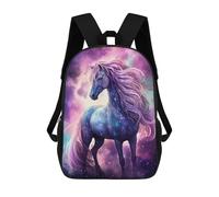 sinyumoney Space Horse Long Mane School Backpack Travel College Rucksack Backpacks for Campus Outdoor Travel Sports 17inch