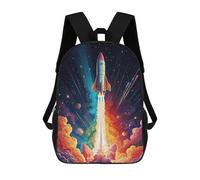 sinyumoney Space Journey Rainbow Backpack School Work Laptop Backpack Rucksack Bag for Men, Women & Teenage Boys 17inch