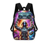 sinyumoney SPACE MUSIC Z Backpack School Lightweight Schoolbag Dayback Bookbag College for Men/Women 17inch