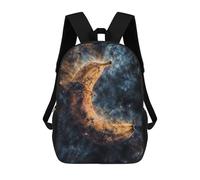 sinyumoney Space Nebula Banana 3D Printed Children's School Backpack for Kids High Capacity Travel Rucksacks Book Bags Kids School Bag Back Pack 17inch