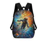 sinyumoney Space Odyssey Astronaut Painting School Bags Water Resistant School Bag Business Backpack for Boys/Girls/Teenagers 17inch
