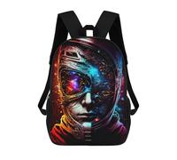 sinyumoney Space Odyssey Astronaut's Journey -3 Rucksack Rucksack Casual Daypacks School Work Travel Bag- Perfect for Travel, Work And Daily Use 17inch