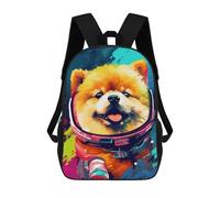 sinyumoney Space Pomeranian Explorer-1 School Backpack Water Resistant Travel Backpack Computer Bag for Men, Women & Teenage Boys 17inch
