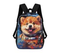 sinyumoney Space Pup Adventure -11 Backpack School Bag Travel College Rucksack Backpacks for Girl, Teen Girls 17inch