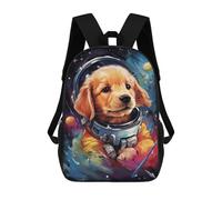 sinyumoney Space Pup Adventure -40 School Backpack Lightweight Schoolbag Dayback Bookbag College for Camping Outdoor Adventures And Daily Travel 17inch