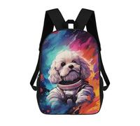sinyumoney Space Pup Adventure -50 Backpack School Bag Large School Backpack for Boys - Perfect for Travel, Work And Daily Use 17inch