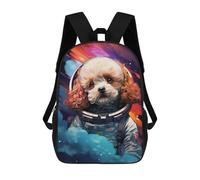 sinyumoney Space Pup Adventure -57 School Bags Lightweight Schoolbag Dayback Bookbag College for Boys/Girls/Teenagers 17inch