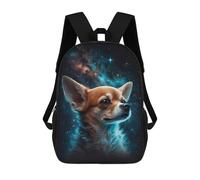 sinyumoney Space Pup Cosmic Canine Art -5 Backpack School Bag Secondary Causal Travel High School Bags for Camping Outdoor Adventures And Daily Travel 17inch