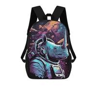 sinyumoney Space Rhino Adventure -1 School Backpack Work Business College School for School/Work/Travel 17inch