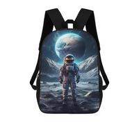 sinyumoney Space Scene Backpack 3D Printed Children's School Backpack Kids Travel Backpacks High Capacity Book Bags Children's Backpack Rucksack 17inch