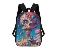 sinyumoney Space Skull Backpack School Bag High Secondary School Bags Casual Backpack - Perfect for Travel, Work And Daily Use 17inch