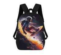 sinyumoney Space Snowboarding Adventure School Bags Fashion Stationery Backpack Waterproof Casual Daypacks for Men, Women & Teenage Boys 17inch