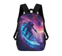 sinyumoney Space Surfing Adventure-16 Backpack School Daypacks Business Backpack Water Resistant Bookbag for Boys/Girls/Teenagers 17inch