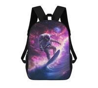 sinyumoney Space Surfing Adventure-5 Backpack School Bag Lightweight Airport College Students Back Pack for School/Work/Travel 17inch