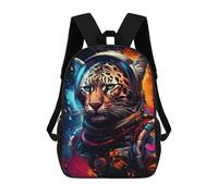 sinyumoney Space Tiger Adventure -1 Backpack School Lightweight Airport College Students Back Pack for School/Work/Travel 17inch