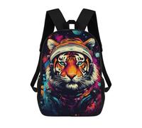 sinyumoney Space Tiger Adventure Rucksack Water Resistant Travel Backpack Computer Bag for Teenage Girls Boys Women Men 17inch