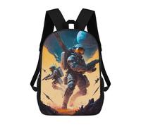 sinyumoney Space War School Bags Water Resistant School Bag Business Backpack - Perfect for Travel, Work And Daily Use 17inch