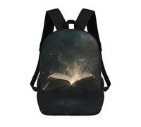 sinyumoney Spell Book School Backpack for Girls 17inch Casual Daypack Lightweight Rucksack Boy Girl Backpack for Middle School Students
