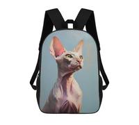 sinyumoney Sphynx Cat Backpack School High Secondary School Bags Casual Backpack for Camping Outdoor Adventures And Daily Travel 17inch
