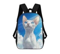 sinyumoney Sphynx Cat Portrait Backpack School Bag Work Laptop Backpack Rucksack Bag for Teenage Girls Boys Women Men 17inch