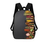 sinyumoney Spice Blends for Cooking-2 Backpack School Travel College Rucksack Backpacks for Campus Outdoor Travel Sports 17inch
