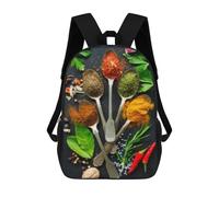 sinyumoney Spice Blends for Cooking-7 Backpack School Rucksack Casual Daypacks School Work Travel Bag for Men, Women & Teenage Boys 17inch