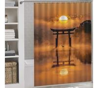 sinyumoney Spirit in The Stillness Bath Shower Curtains Mildew with Hooks Waterproof Fabric Bathroom Curtains Modern Art for Toile Bathroom Dorm 64.17x70.87Inch（163x180cm）