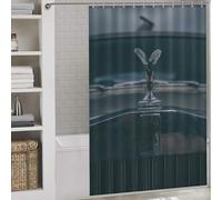 sinyumoney Spirit of Ecstasy Shower Curtains Set with 12 Hooks 100% Polyester Fabric Washable Shower Curtains Mould Proof for Bathtub Shower Stall 56.30x70.87Inch（143x180cm）