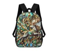 sinyumoney Spirit of The Forest Backpack School Bag Daypacks Business Backpack Water Resistant Bookbag for Men/Women 17inch