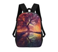 sinyumoney Spiritual Space Tree Backpack School Bag Large Water Resistant Laptop Backpack for Girls Boys Teenage 17inch
