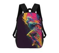 sinyumoney Splash of Colors Energy in Motion School Bag Backpack Teen Schoolbag 3D Printing Adjustable Schoolbag Fashion Pocket Bag for Kids Boys Girls Students And Teenagers Fans 17inch