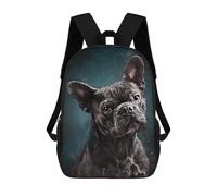 sinyumoney Splatter Black Dog 3D Printed School Backpack Casual Children's Backpacks 3D Printed School Bag for Boys Elementary And Middle 17inch