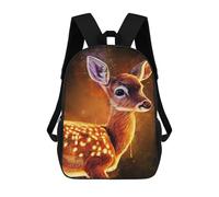 sinyumoney Splatter Deer Children's Backpacks 17inch School Backpack 3D Printed Bag Bookbag for Kids Travel Rucksacks Boy Girl Book Bags Kids School Bag