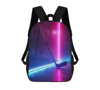 sinyumoney Sport Neon Hockey Stick School Backpack Water Resistant Computer Rucksack for Campus Outdoor Travel Sports 17inch