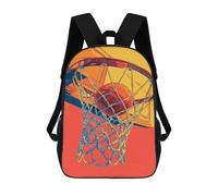 sinyumoney Sports Basketball Hoop Action Backpack School Bag Rucksack Casual Daypacks School Work Travel Bag for Teenage Girls Boys Women Men 17inch