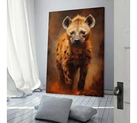 sinyumoney Spotted Hyena Art Work for Home Walls for Rustic Bath Decor Canvas Art 12x18inch(30x45cm)
