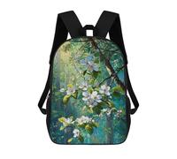 sinyumoney Spring Blossoms in Forest School Backpack Lightweight Airport College Students Back Pack for Boys/Girls/Teenagers 17inch