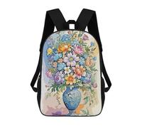 sinyumoney Spring Flower School Bags Secondary Causal Travel High School Bags for School/Work/Travel 17inch