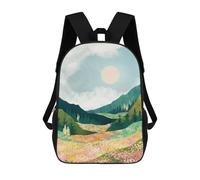 sinyumoney Spring Flower Vista School Bags Water Resistant Travel Backpack Computer Bag for Teenage Girls Boys Women Men 17inch