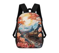sinyumoney Spring Train School Backpack Business Laptop Rucksack Bag Unisex Casual Daypack for Boys/Girls/Teenagers 17inch
