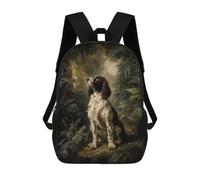 sinyumoney Springer Spaniel in Forest Backpack School Bag Large Lightweight Casual Backpack for Campus Outdoor Travel Sports 17inch