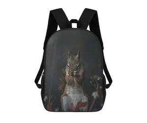 sinyumoney Squirrel Hiding in The Woods Backpack School Lightweight Schoolbag Dayback Bookbag College for Men/Women 17inch