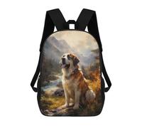 sinyumoney St Bernard Dog School Bags Work Laptop Backpack Rucksack Bag- Perfect for Travel, Work And Daily Use 17inch