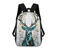 sinyumoney Stag Kintsugi Art Backpack School Bag Water Resistant School Bag Business Backpack for Girls Boys Teenage 17inch