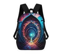 sinyumoney Stairway to Cosmic Dreams Kids Backpack, Backpack School Bag, Backpacks Kids School 3D Printed School Bags for Elementary And Middle School Students Teens Birthday Gift 17inch